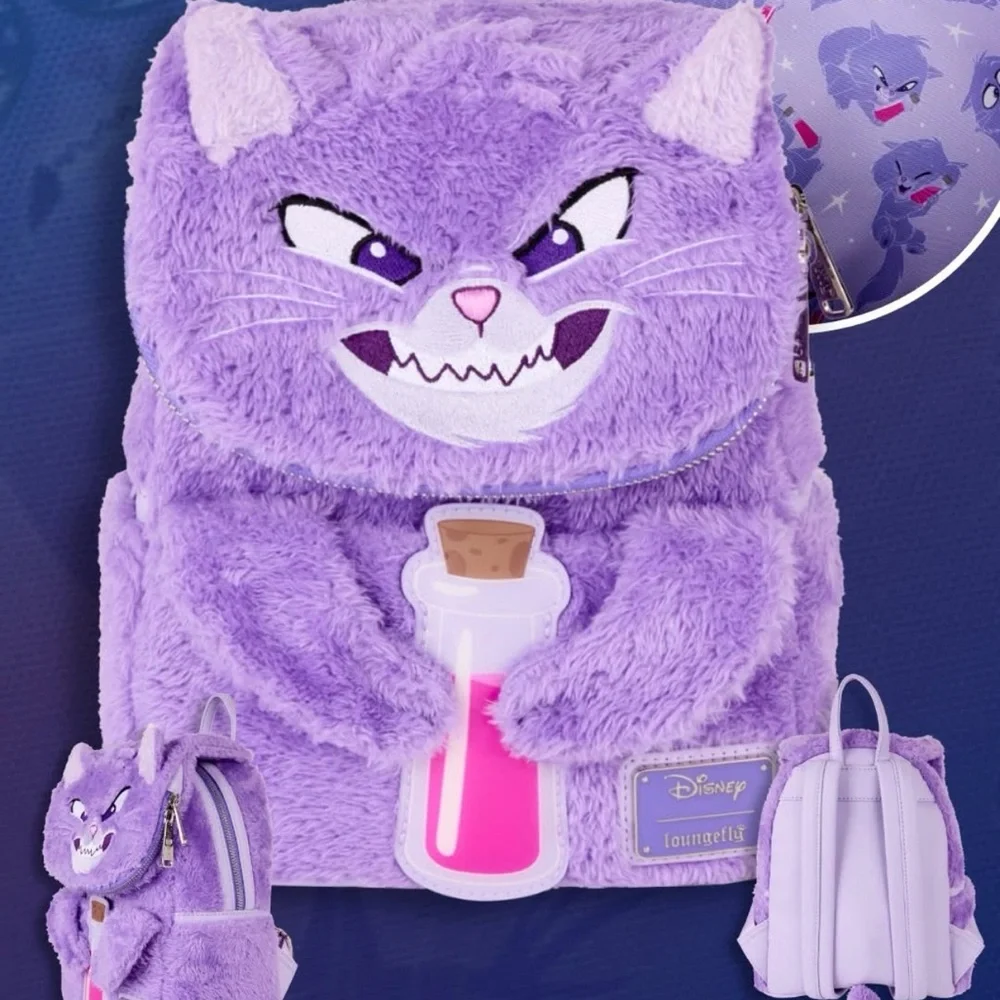 Loungefly The Emperor's New Groove Yzma Cat Plush Cosplay Mini Backpack
